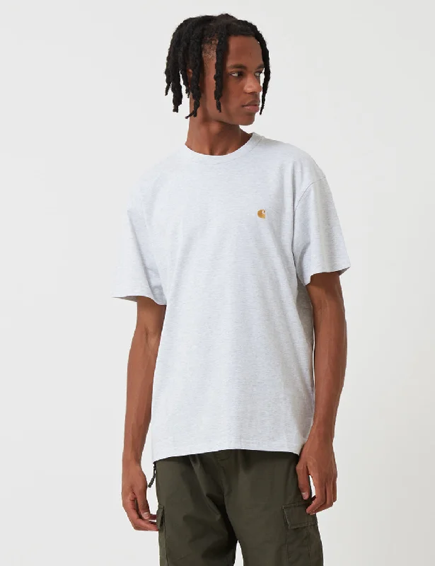 Weekend Offers That Tempt Carhartt-WIP Chase T-Shirt (Loose) - Ash Heather Grey