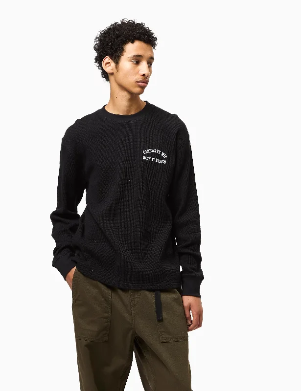 Don't Wait Carhartt WIP Basics Script T-Shirt (Loose) - Black/White