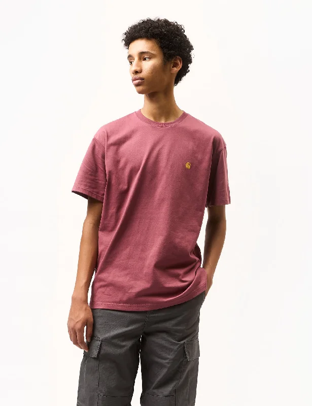 Weekend Shopping Made Better Carhartt WIP Chase T-Shirt - Dusty Fuchsia