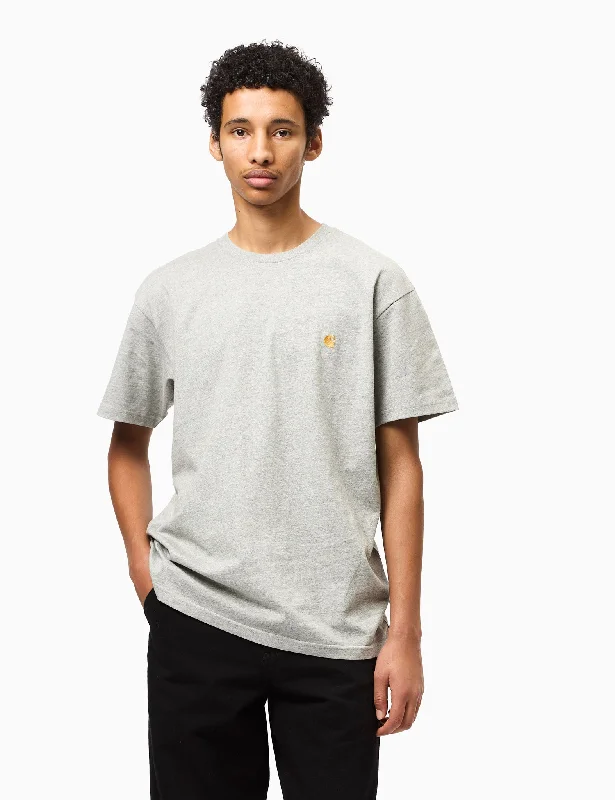 Quick Sale Carhartt WIP Chase T-Shirt (Loose) - Grey Heather