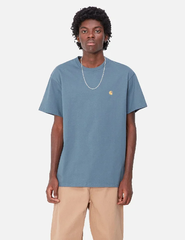 Low Price Carhartt WIP Chase T-Shirt (Loose) - Positano Blue
