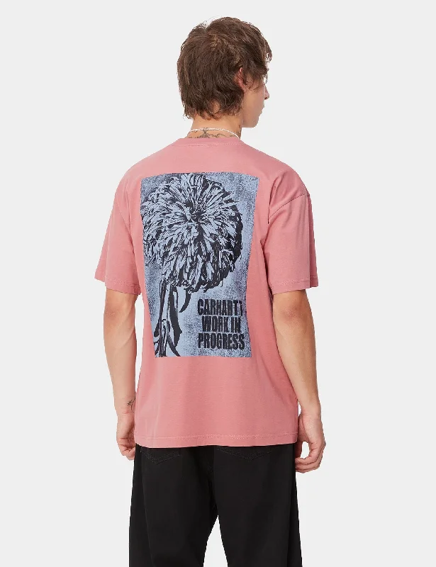 Major Savings Carhartt WIP Chrysanthemum T-Shirt (Loose) - Dusty Rose