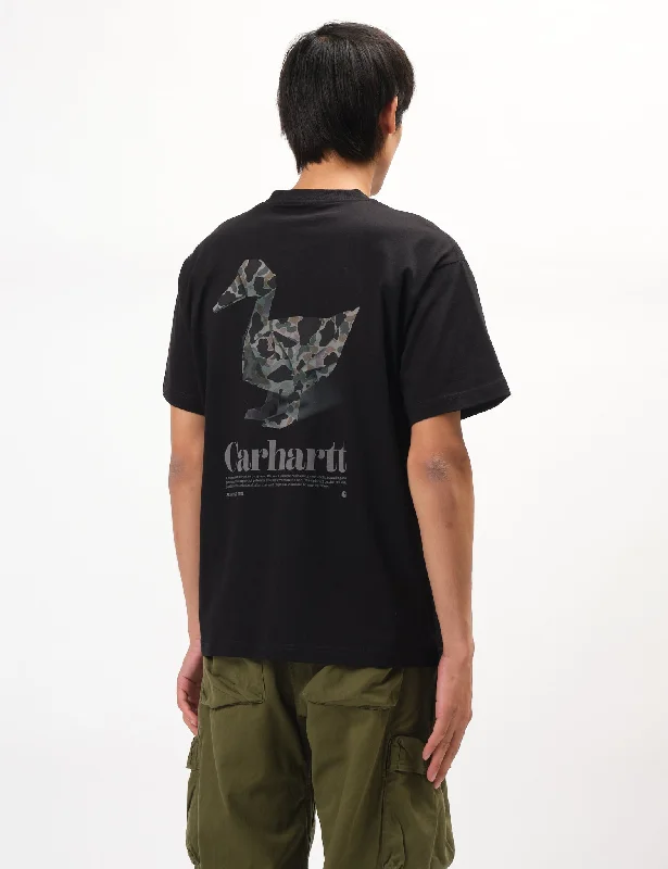 YEAR-End Clearance Carhartt WIP Fold Duck T-Shirt (Loose) - Black