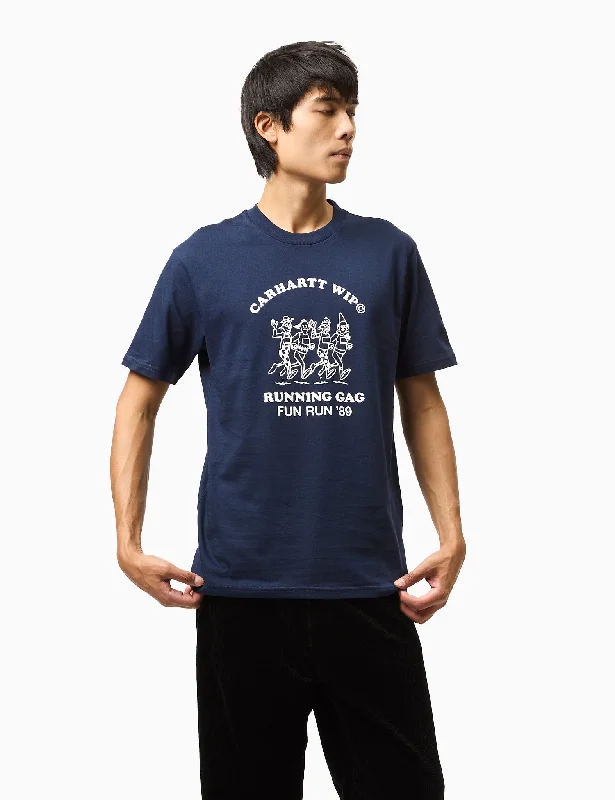 Weekend Deals You Can't Resist Carhartt WIP Fun Run T-Shirt (Regular) - Air Force Blue