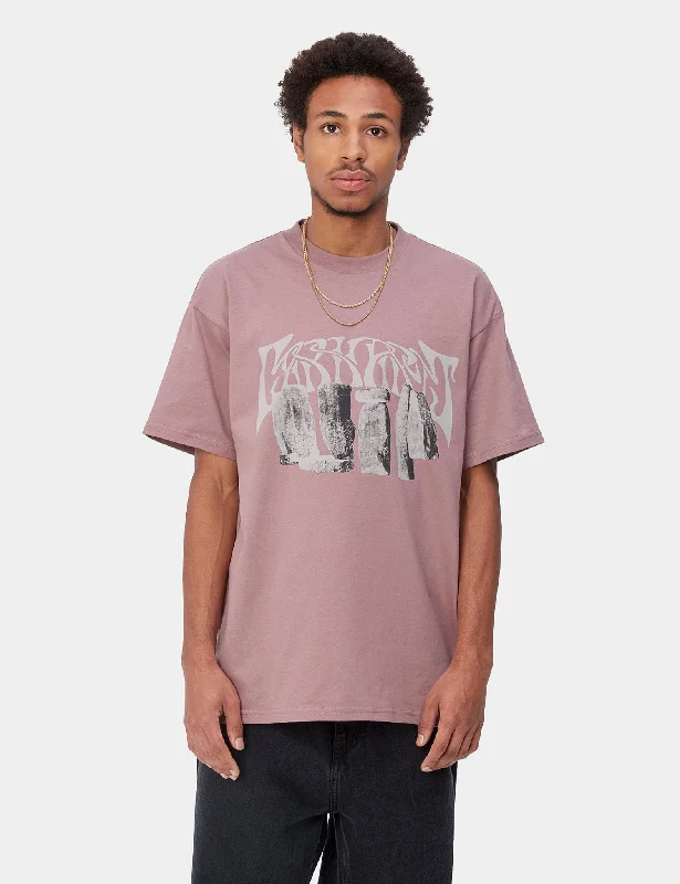 Today's Deal Carhartt-WIP Pagan T-Shirt (Organic) - Daphne Pink/Beige