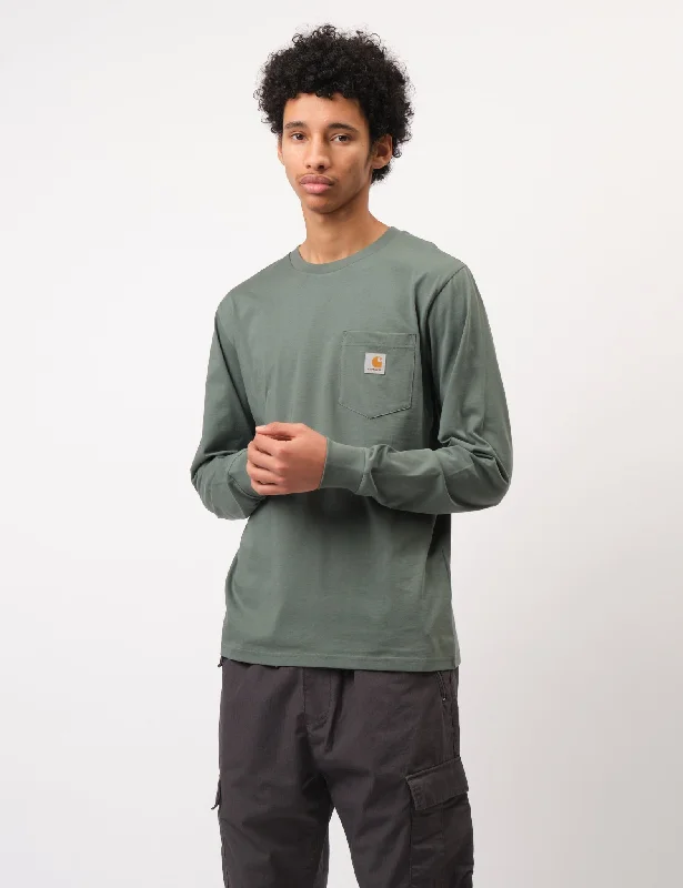 New Deal Carhartt WIP Pocket Long Sleeve T-Shirt (Regular) - Duck Green