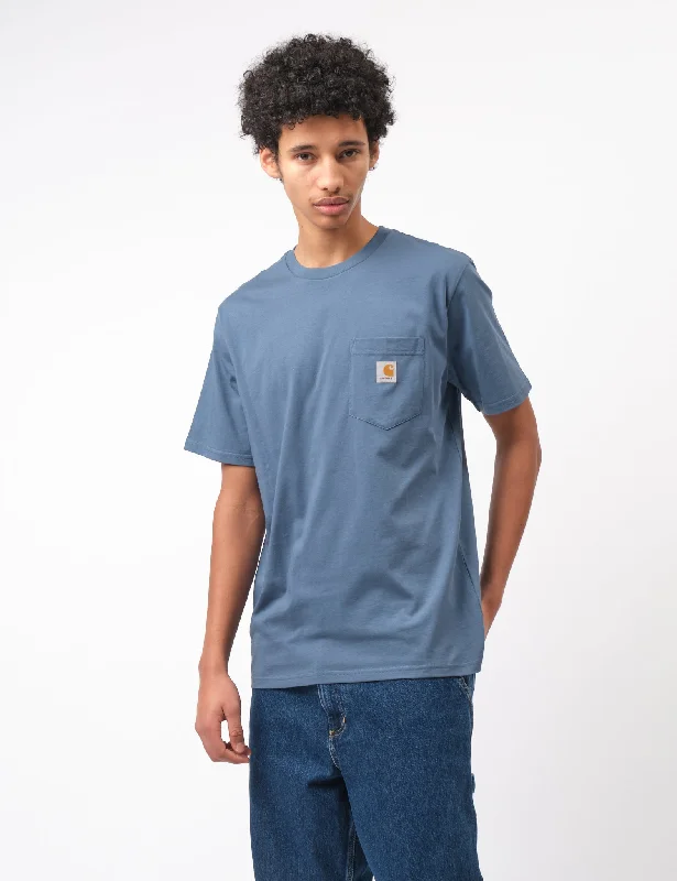 Limited Supply Carhartt WIP Pocket T-Shirt (Regular) - Positano Blue