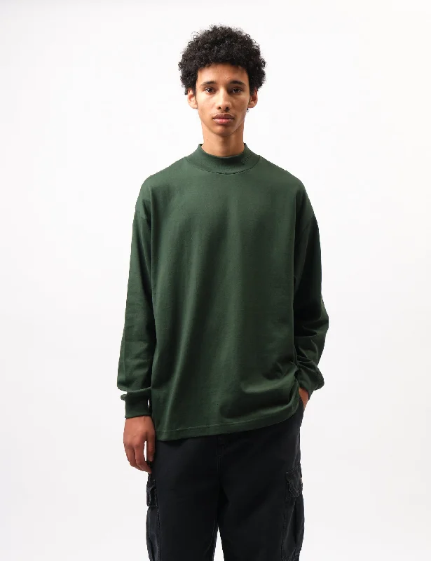 Weekend Savings Sensation Carhartt WIP Script Mockneck T-Shirt (Loose) - Sycamore Tree Green Weekend Savings Sensation Carhartt WIP Script Mockneck T-Shirt (Loose) - Sycamore Tree Green