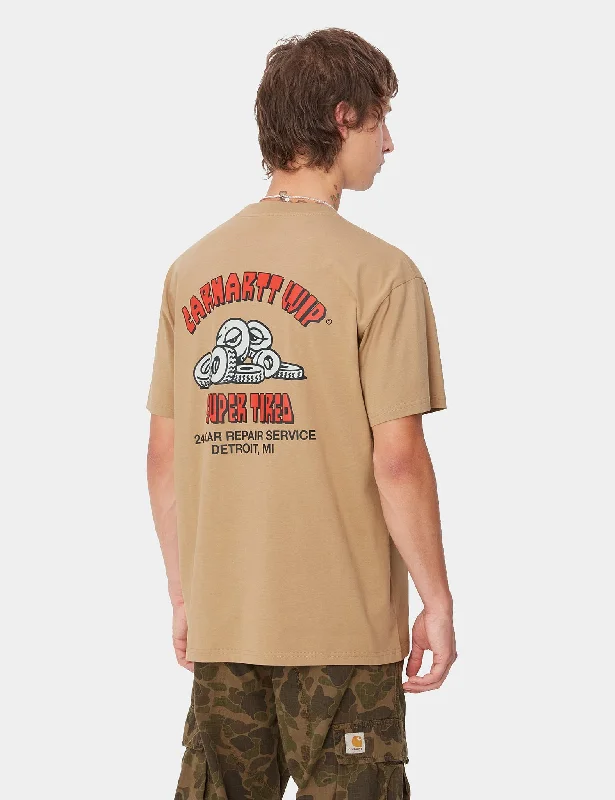 Now or Never Carhartt WIP Super Tired T-Shirt (Loose) - Peanut Brown