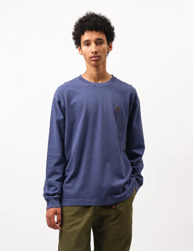 Unbeatable Deal Carhartt WIP Vista Long Sleeve T-Shirt (Loose) - Aura Purple