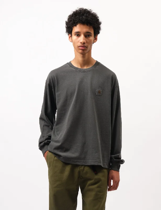 Hurry Up Carhartt WIP Vista Long Sleeve T-Shirt (Loose) - Graphite Grey