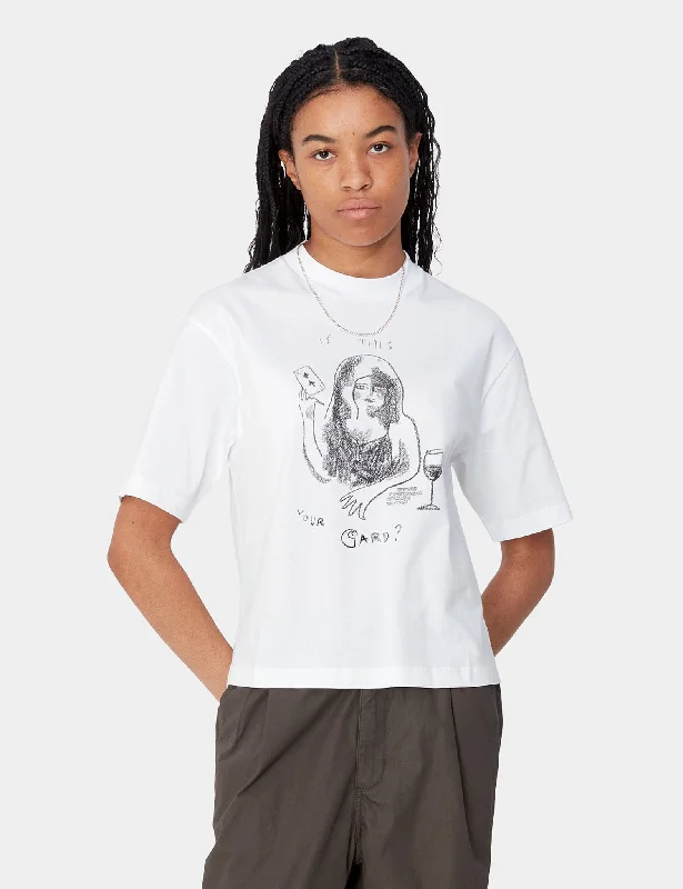 Fantastic Offers Carhartt WIP Women's Pepe Card T-Shirt (Boxy Loose) - White