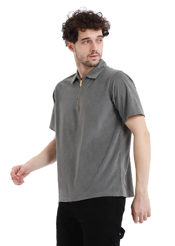 Weekend Specials to Love Chiseled Stone Zip polo T-shirt