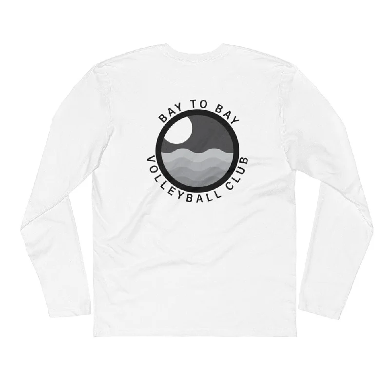 Huge Savings Circle Long Sleeve Fitted Crew