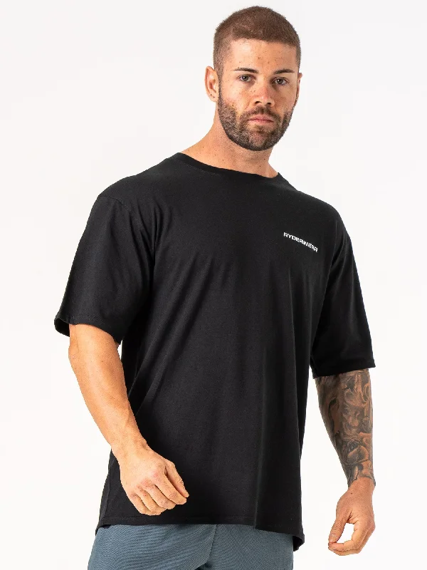 The Best Prices Energy Oversized T-Shirt - Black
