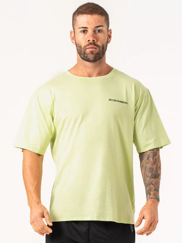 Year-End Sale Energy Oversized T-Shirt - Lime
