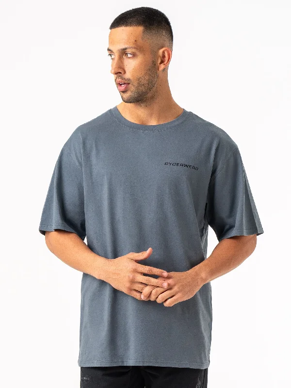Weekend Deal Energy Oversized T-Shirt - Petrol