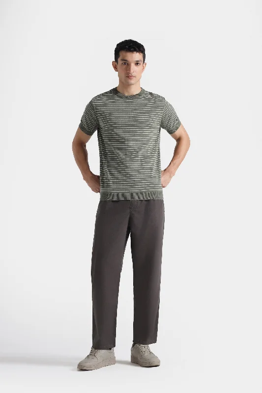 Crazy Deal Textured Striped T-Shirt