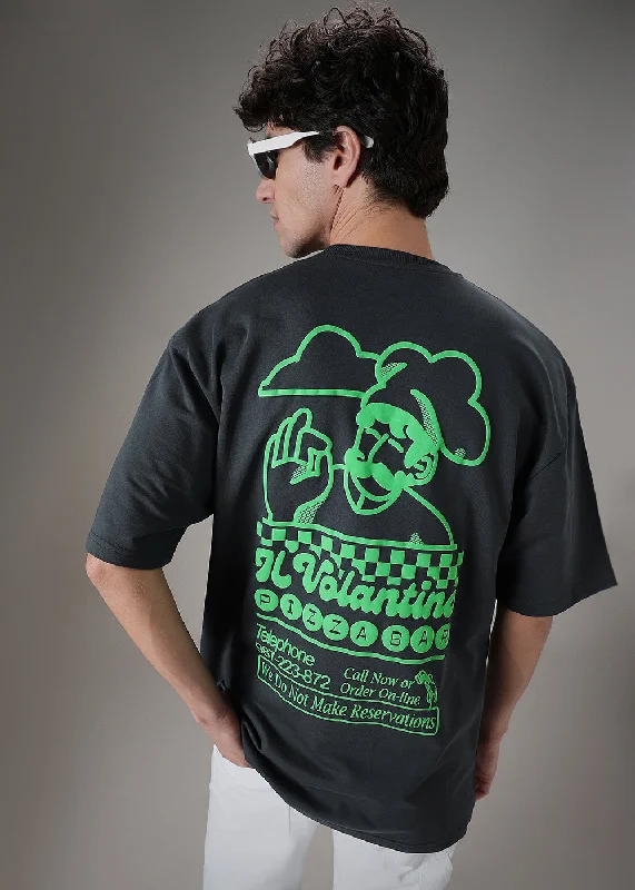 Exclusive Preview Graphic Novel Black Oversized T-shirt