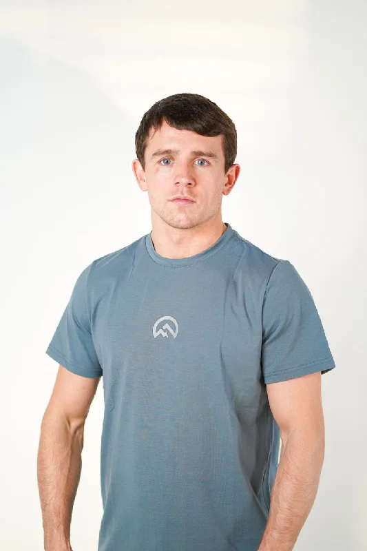 Act Fast Premium Centre Logo T-Shirt - Graphite Grey