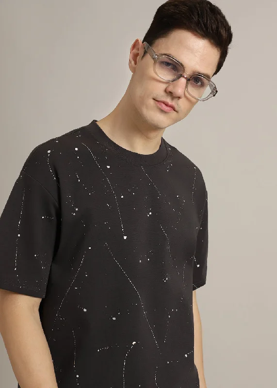 Today Only Grey Splatter Oversized T-shirt