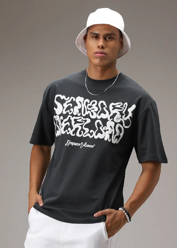 Holiday Sale Indigo Blue Oversized T-Shirt