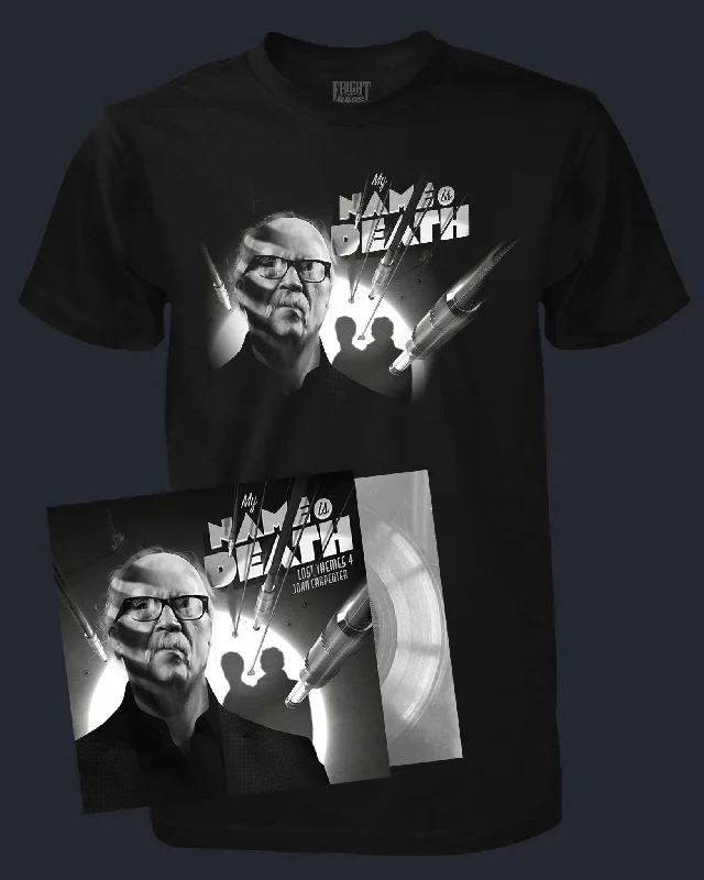 Weekend Bargains to Celebrate John Carpenter's My Name is Death Flexi Disc and T-Shirt Set
