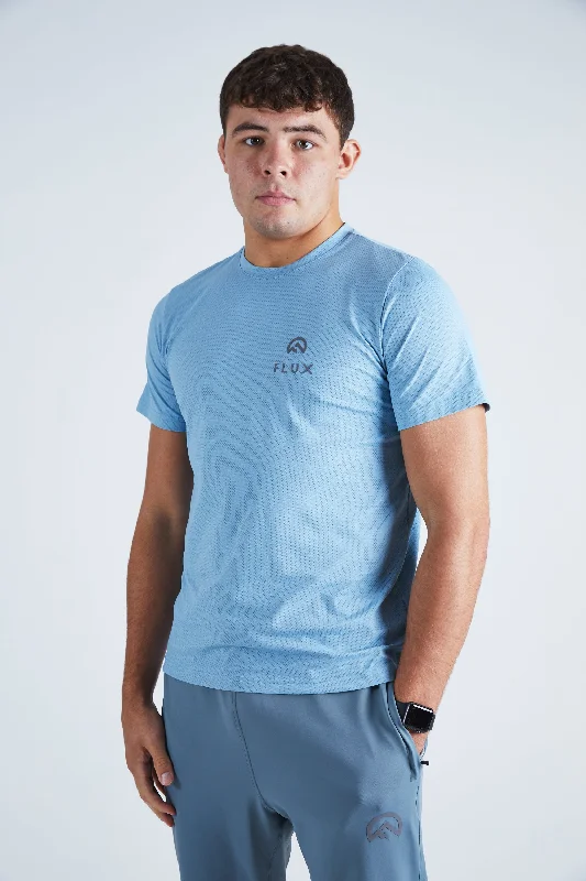 Low Price Left Chest Logo T-Shirt - Ice Blue