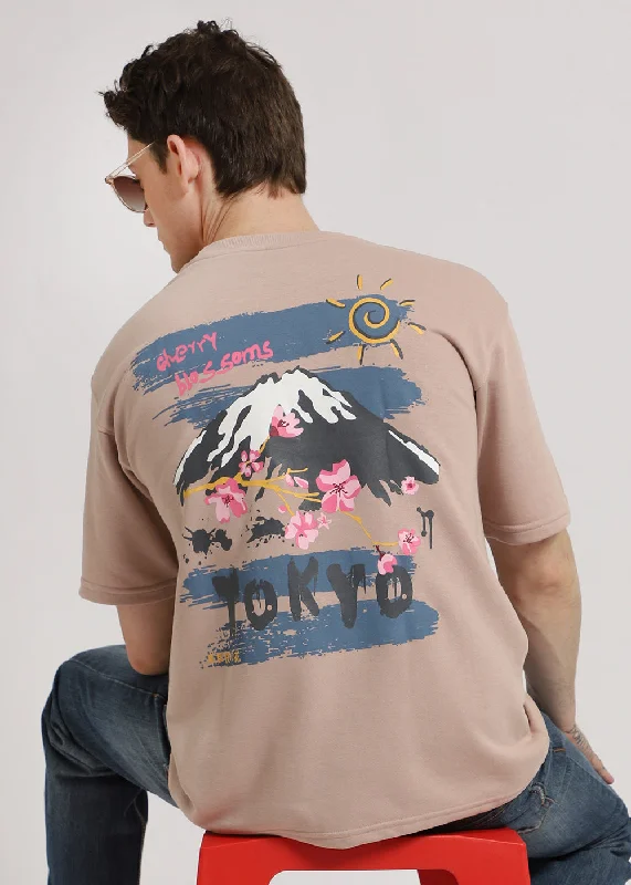 Bonus Savings Light Beige Oversized T-shirt