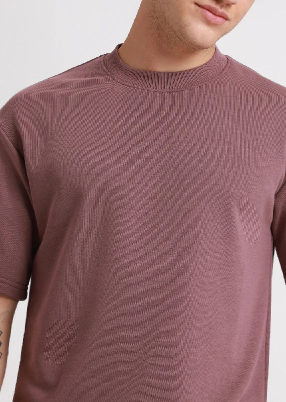 Savings Spectacular Lilac Oversized Basic T-shirt