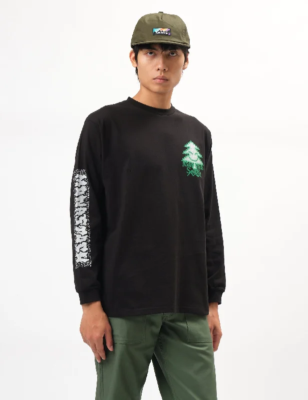 Time-Limited Offer Manastash Tree Long Sleeve T-Shirt - Black