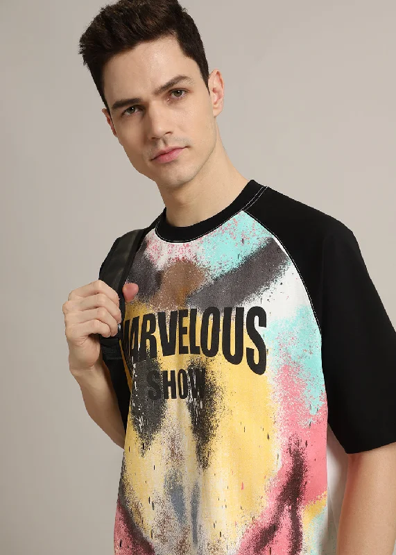 Midnight Madness Marvellous Raglan Sleeve Oversized T-shirt