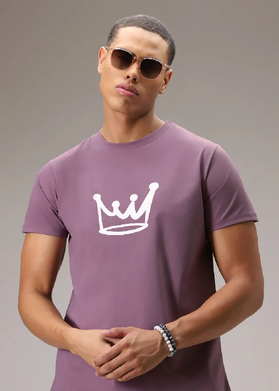Extra Savings Mauve Pink Printed T-Shirt