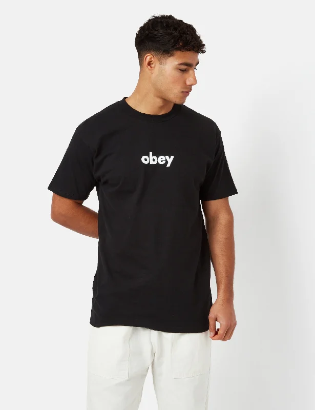 Special Discount OBEY Lower Case 2 Classic T-Shirt - Black