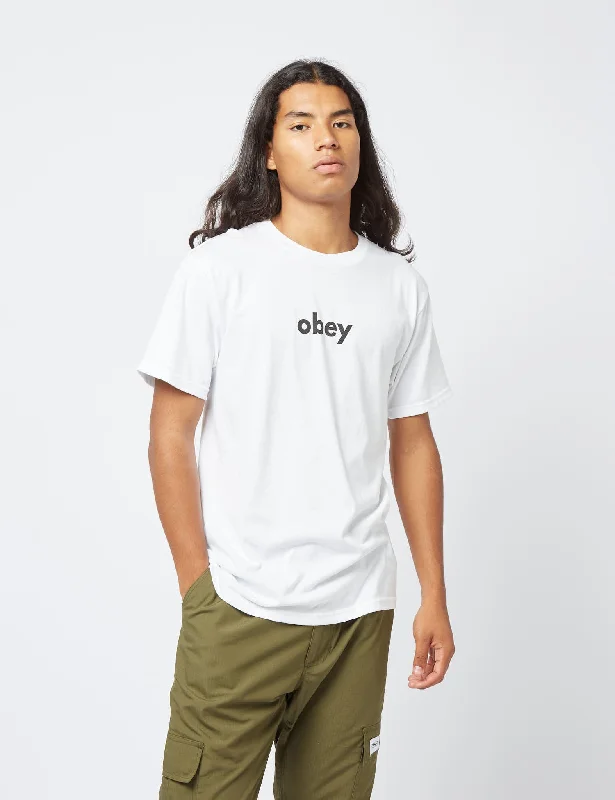 Weekend Deal Obey Lower Case 2 Classic T-Shirt - White