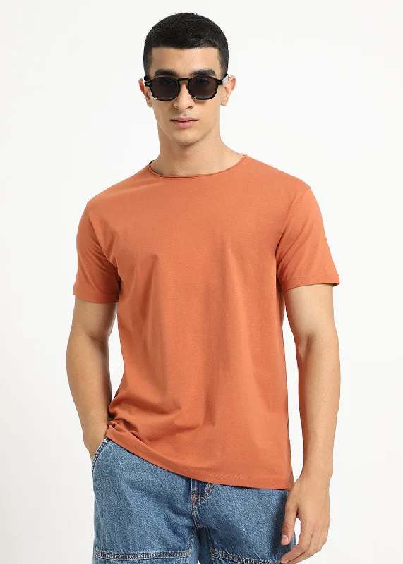 Take Advantage Orange Crew neck T-shirt