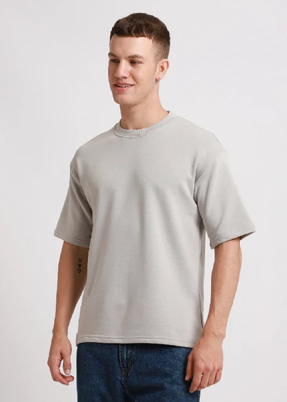 Weekend Savings Fiesta Pale Gray Oversized Basic T-shirt