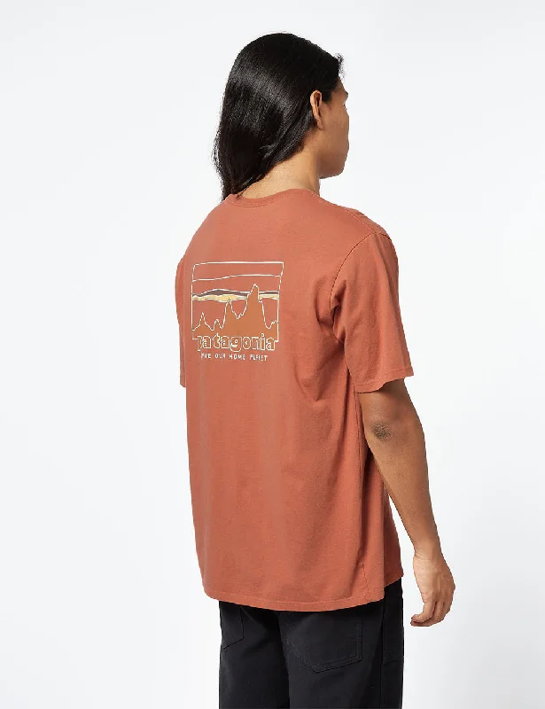 Weekend Specials to Enjoy Patagonia '73 Skyline Organic T-Shirt - Burl Red