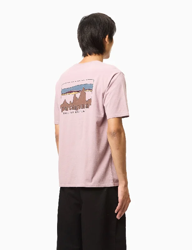 Weekend Discounts to Snag Patagonia '73 Skyline Organic T-Shirt - Stormy Mauve