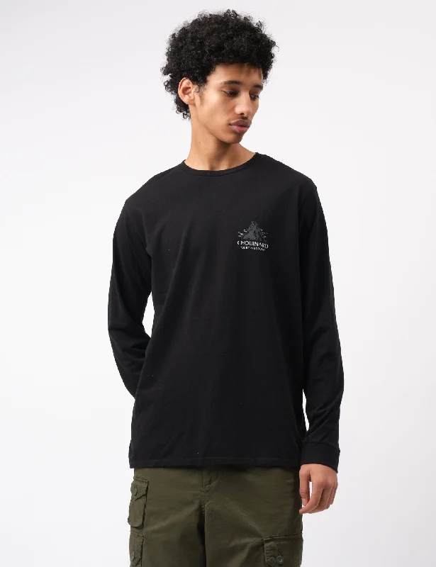 Weekend Savings Fiesta Patagonia Chouinard Crest Long Sleeve T-Shirt - Black