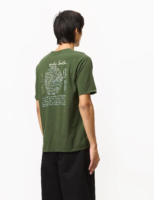 Instant Savings Patagonia CTA Earth Currents Organic T-Shirt - Torrey Pine Green