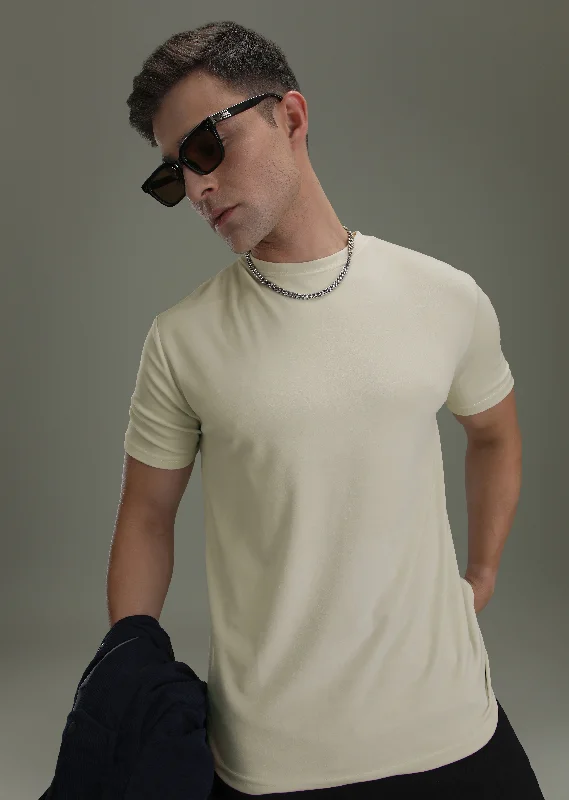Bonus Offer Pearled Ivory Suede T-shirt