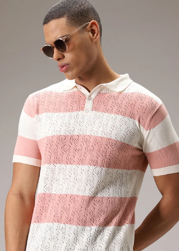 Get It Before It’s Gone Pink Knitted Polo T-shirt