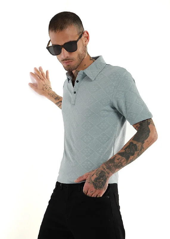 Don't Wait Premium Gray Polo T-shirt