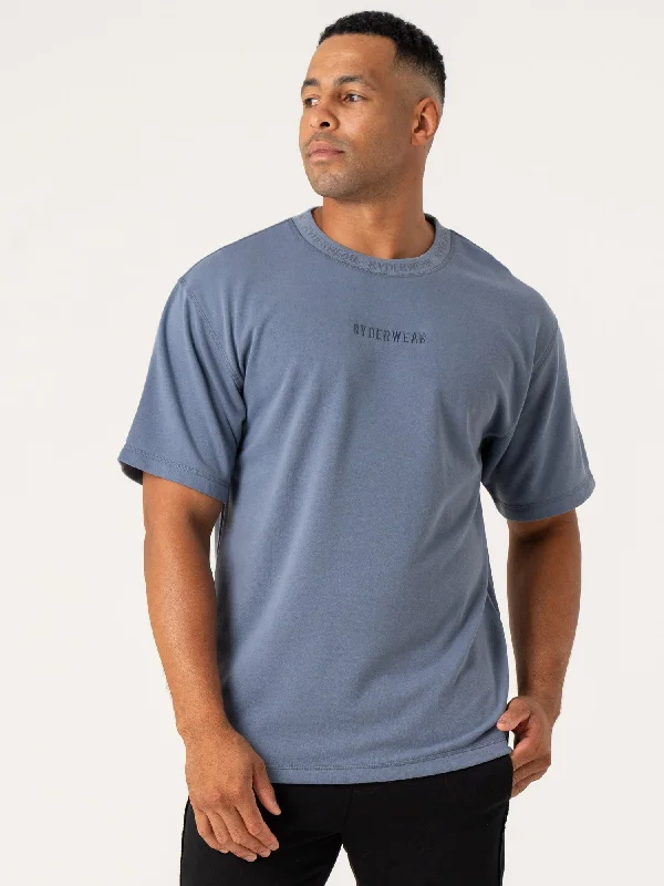 Weekend Bargains to Relish Pursuit Fleece T-Shirt - Denim Blue