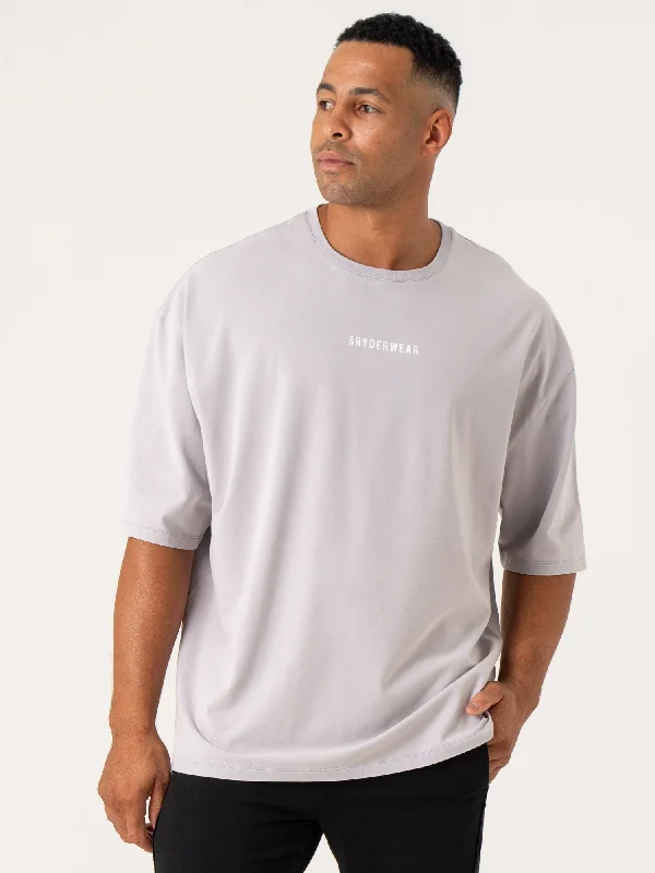 Weekend Bargains to Cherish Pursuit Oversized T-Shirt - Lavender Stonewash