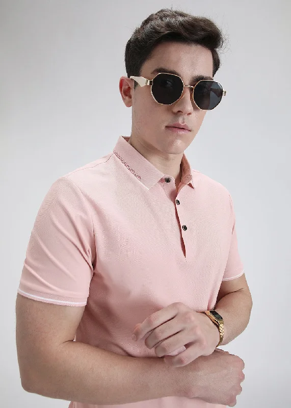 Crazy Savings Soft Pink Stitchless Polo t-shirt