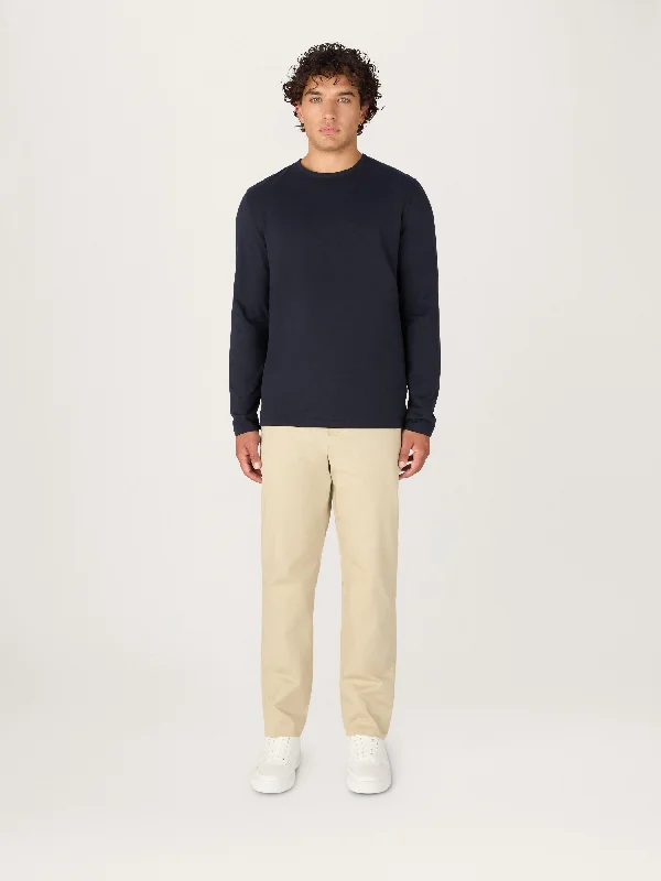 Weekend Savings Spectacular The Long Sleeve Tee || Navy | Organic Cotton