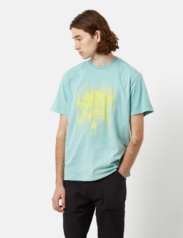 Don’t Miss Out Thisisneverthat Brush Painted T-Shirt - Teal Green