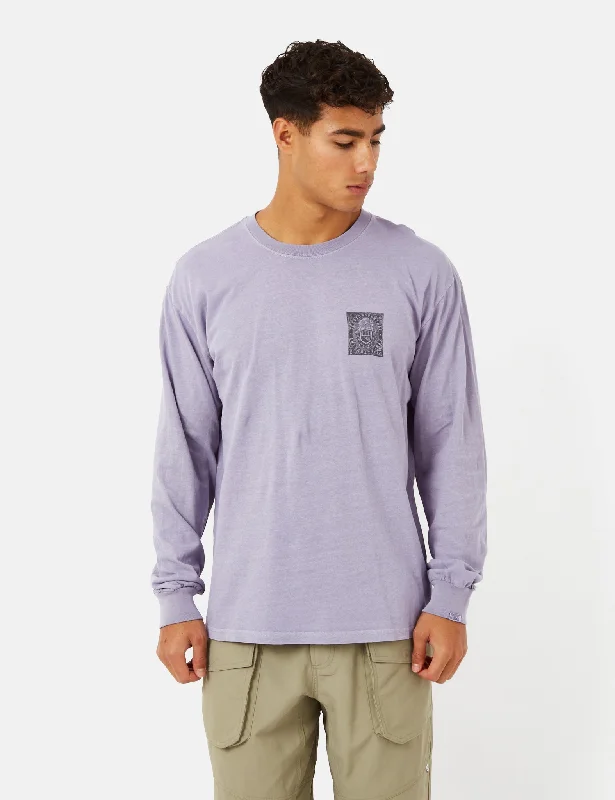 Deal of the Day Thisisneverthat Stamp Long Sleeve T-Shirt - Lavender Purple